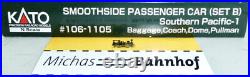 106-1105 Kato Smoothside Passenger Car Set B Southern Pacific- 1 1160 Ob HU2 Å 106-1105 Kato Smoothside Passenger Car Set B Southern Pacific- 1 1160 Ob HU2 Å
