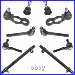 10 Piece Steering & Suspension Kit Upper Lower Ball Joints Inner Outer Tie Rods