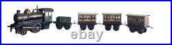 1910's Bing 1-gauge Steam Stork Leg Locomotive Passenger Set with Station platform