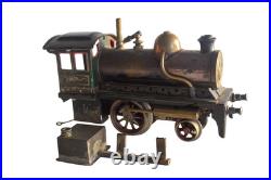 1910's Bing 1-gauge Steam Stork Leg Locomotive Passenger Set with Station platform