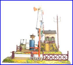 1910's Bing 1-gauge Steam Stork Leg Locomotive Passenger Set with Station platform