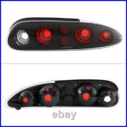 1993-2002 Chevy Camaro Z28 RS Black Tail Lights Lamps Replacement Left+Right SET
