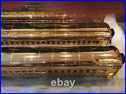 2000 Mth Millenuim Gold Plated Gg1 Engine & (5) Car'70 Madison Passenger Set