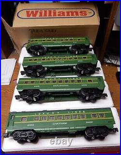 4 Williams Luxury Lines Passenger Car Set Maplewood, Hillside, Chatham & Clifton