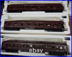 5 K-LINE k-4470B NEW YORK CENTRAL 28TH ANN PASSENGER CAR SET NIB O GAUGE RARE