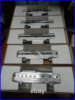 5 Lionel 6-19109-19113 Santa Fe Aluminum Passenger Car Set Nib O Gauge Lqqk