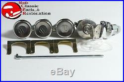 63 Impala Locks Ignition Door Glovebox Trunk short cyl. & pawl Original GM Keys