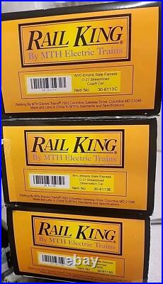 6 Car Passenger Set Rail King MTH NYC Empire State Express