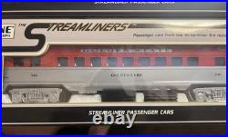 6 K-Line Streamliners Passenger Cars New In Box O Gauge Set