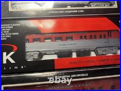 6 K-Line Streamliners Passenger Cars New In Box O Gauge Set