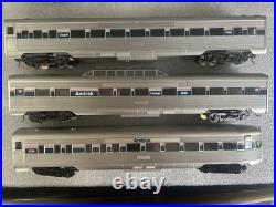 7 HO Athearn Amtrak Phase IV Streamliner Passenger Car Set very light use