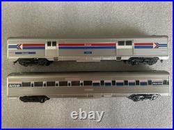 7 HO Athearn Amtrak Phase IV Streamliner Passenger Car Set very light use