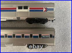 7 HO Athearn Amtrak Phase IV Streamliner Passenger Car Set very light use