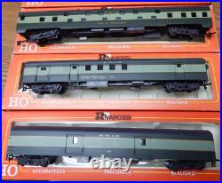 7 OLD RIVAROSSI ERIE PASSENGER CAR TRAIN SET IN BOXES HO SCALE WithBOX NICE LQQK