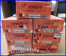 7 OLD RIVAROSSI ERIE PASSENGER CAR TRAIN SET IN BOXES HO SCALE WithBOX NICE LQQK
