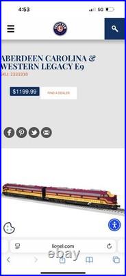 AC&W E8 AA Diesel set with 5 matching Passenger cars amazing must have set NIB