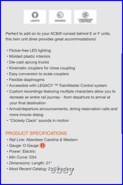 AC&W E8 AA Diesel set with 5 matching Passenger cars amazing must have set NIB