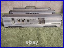 AMERICAN MODEL TOYS (AMT) 0 GAUGE Set Of 4 SANTA FE Streamliner PASSENGER CARS