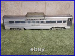 AMERICAN MODEL TOYS (AMT) 0 GAUGE Set Of 4 SANTA FE Streamliner PASSENGER CARS