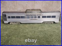 AMERICAN MODEL TOYS (AMT) 0 GAUGE Set Of 4 SANTA FE Streamliner PASSENGER CARS