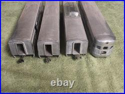 AMERICAN MODEL TOYS (AMT) 0 GAUGE Set Of 4 SANTA FE Streamliner PASSENGER CARS