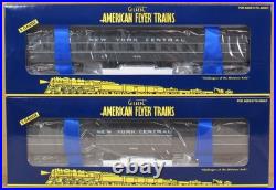 American Flyer 48991 NYC Heavyweight 2-Car Passenger Set S-Gauge NOS