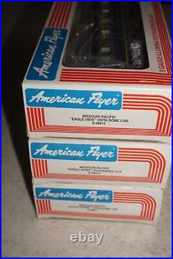American Flyer 6-48911 14 15 Missouri Pacific 3-Car Passenger SET S-Gauge MIB