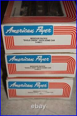 American Flyer 6-48911 14 15 Missouri Pacific 3-Car Passenger SET S-Gauge MIB