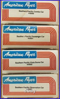 American Flyer 9500/01/02/03 Southern Pacific Daylight 4-Car Passenger Set S-Ga