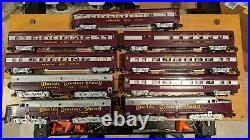 American Flyer Alco PA Diesel ABA set with 6 Passenger Cars custom paint SWEET