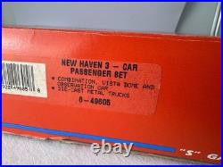 American Flyer New Haven 6-49605 New Haven Passenger Three Car Set NEW IN BOX American Flyer New Haven 6-49605 New Haven Passenger Three Car Set NEW IN BOX