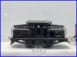 American Flyer Prewar Tinplate Black 1201 Electric Engine 4-Car Passenger Set