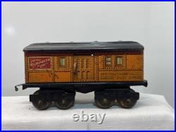 American Flyer Prewar Tinplate Black 1201 Electric Engine 4-Car Passenger Set