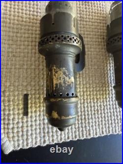 Antique Set of 3 The Safety Co New York Railroad Passenger Car Candle Lamps