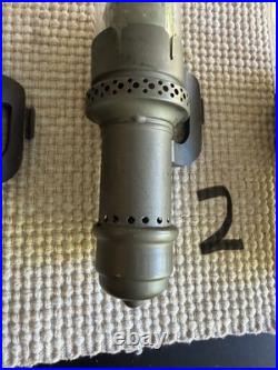 Antique Set of 3 The Safety Co New York Railroad Passenger Car Candle Lamps