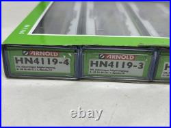 Arnold N Scale 4 Car Passenger Set HN4119 DR Salonwagen Regierungszug