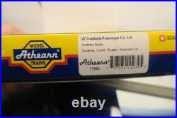 Athearn N Scale Southern Pacific 50' Overland Passenger 4 Car Set + Add On Car
