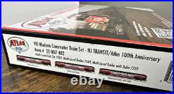 Atlas HO #20007402 NJ Transit/Atlas 100th Anniversary Commuter Train Set NIB