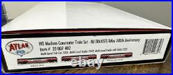 Atlas HO #20007402 NJ Transit/Atlas 100th Anniversary Commuter Train Set NIB