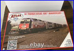Atlas HO #20007402 NJ Transit/Atlas 100th Anniversary Commuter Train Set NIB