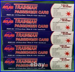 Atlas Trainman O Gauge 5-Car New Haven 60' Heavyweight Passenger Car Set LN/Box Atlas Trainman O Gauge 5-Car New Haven 60' Heavyweight Passenger Car Set LN/Box