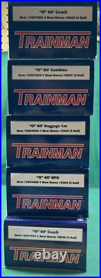 Atlas Trainman O Gauge 5-Car New Haven 60' Heavyweight Passenger Car Set LN/Box Atlas Trainman O Gauge 5-Car New Haven 60' Heavyweight Passenger Car Set LN/Box