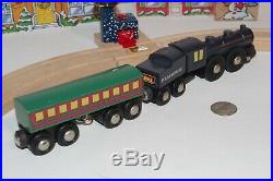 BRIO Polar Express Wooden Train Set Engine Passenger Car Snowman Christmas Bell