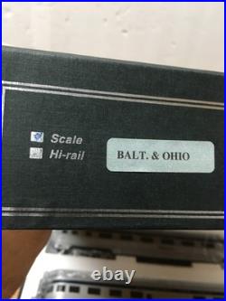 BUDD American Models S Scale B&O Baltimore Ohio PASSENGER 4 CAR SET LN/BOX f62