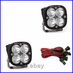 Baja Designs Squadron Sport Clear Spot Beam 5000K LED Lights With Rock Guards