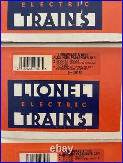 C&O 6 car set LIONEL CHESPEAKE & OHIO 6 CAR 15 ALUMINUN PASSENGER SET