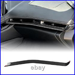 Car Passenger Dashboard Trim Cover Black Carbon Fiber for Corvette C8 2026-2027