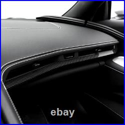 Car Passenger Dashboard Trim Cover Black Carbon Fiber for Corvette C8 2026-2027