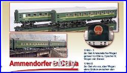 China N-Korea continental railway passenger car 2pcs set A (HO 187) By Heris