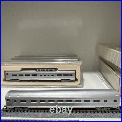 Co-Cor N Scale Undecorated 85' Budd Passenger Car 6-Car Set Original Jewel Cases